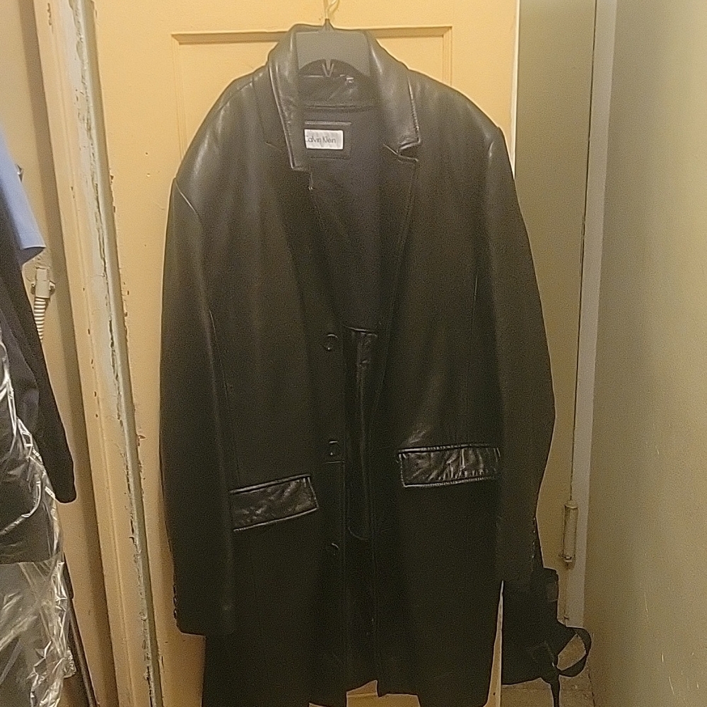 Black Leather Coat